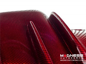 Alfa Romeo Giulia Rear Diffuser - Carbon Fiber - Quadrifoglio Model - Light Red Candy 